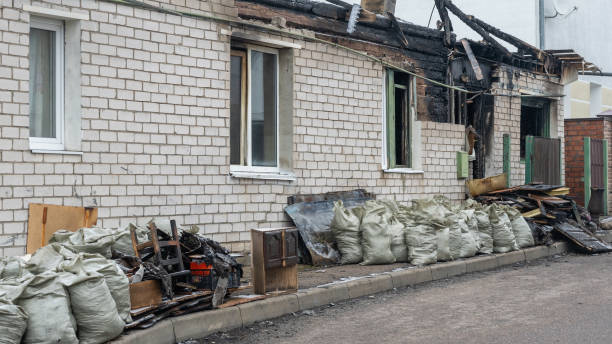 Professional Fire Damage Removal technician working in Northfield, NJ